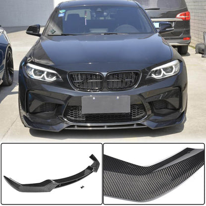 Front Bumper Lip V3 (for F87 M2, Carbon) for BMW 2 Series F22/F23 2014-2021 - image 3