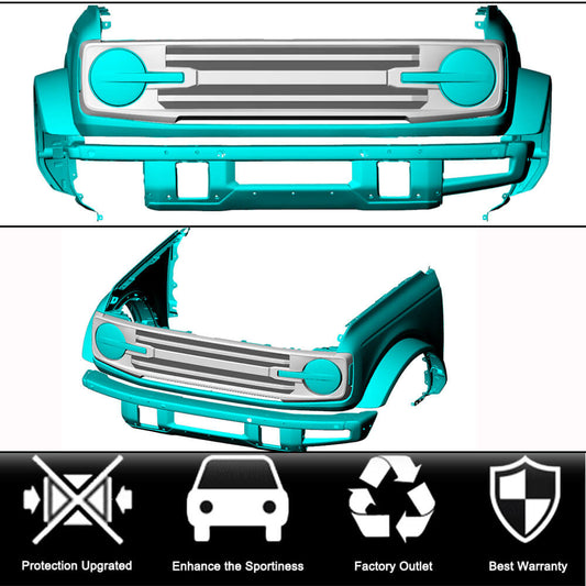 Radiator grille V2 (Carbon) for Ford Bronco - image 2