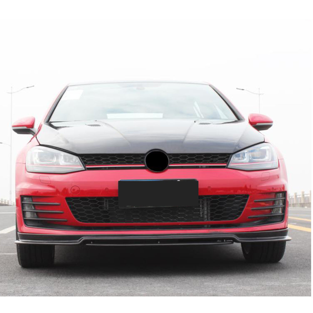 Front Bumper Lip V3 for GTI HB 2012-2017 Carbon for Volkswagen Golf 7/E-Golf 2012-2020 - image 2