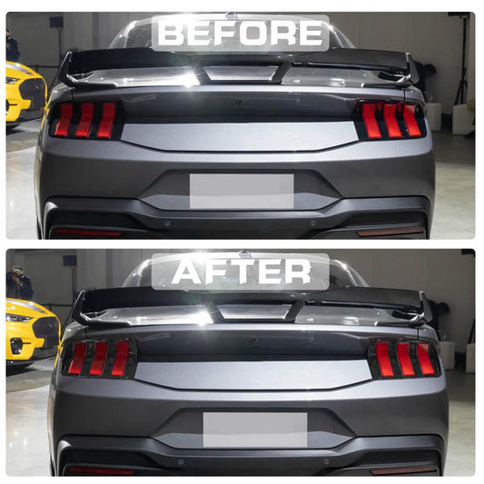 Covers for rear lights (Carbon) for Ford Mustang 2024- gg. - image 2