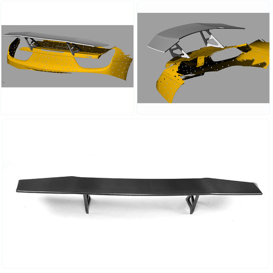 Spoiler V1 (2011-2013, Carbon) for Ferrari 458 Italia 2009-2015 - image 2