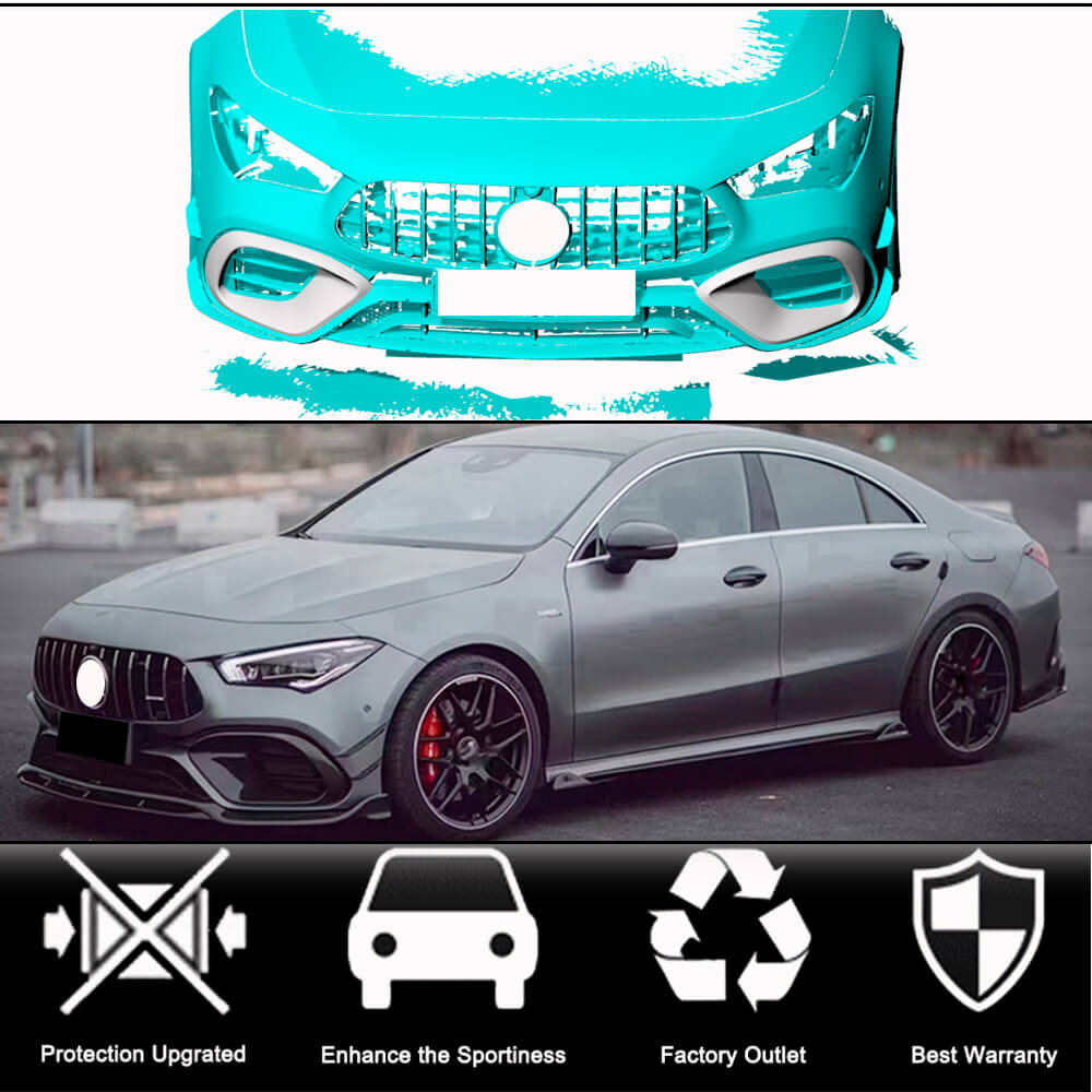Covers on the front bumper (for CLA45 AMG SD, Carbon) for Mercedes CLA C118 2019↗︎ - image 2