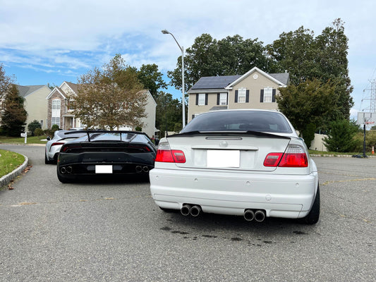 Rear Trunk Spoiler Carbon Fiber V3 (Coupe) for BMW 3 series E-46 1998-2006 - image 2