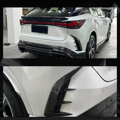 Covers on the rear bumper (Carbon) for Lexus RX 2022↗ - image 2