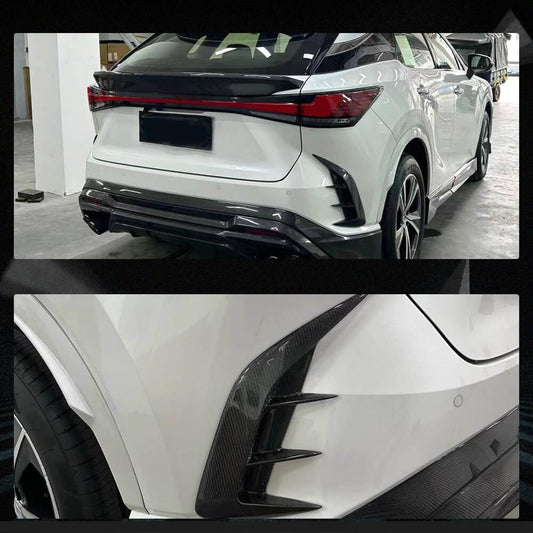 Covers on the rear bumper (Carbon) for Lexus RX 2022↗ - image 2