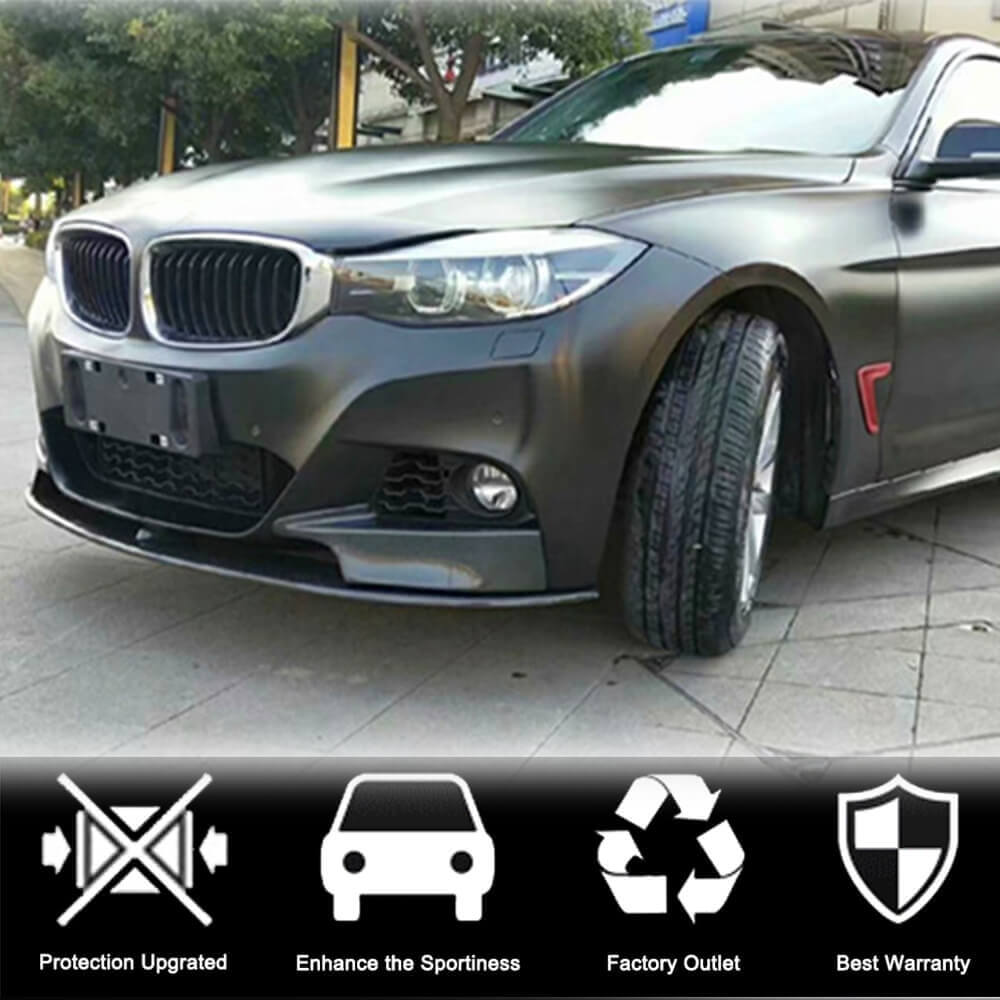 Front Bumper Lip Carbon Fiber V2 (for F34 M-Sport) for BMW 3 series F-30/31/34 2012-2019 - image 2
