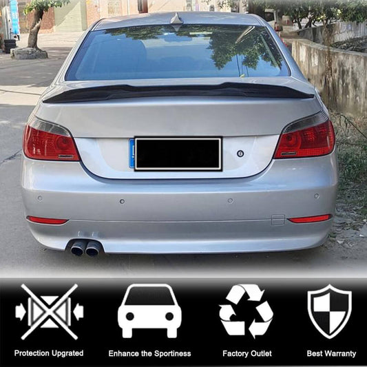 Rear Trunk Spoiler Carbon Fiber V1 (SD) for BMW 5 series E-60/61 2003-2010 - image 2