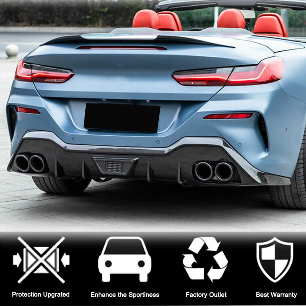 Rear Bumper Diffuser V1 for G14/G15 M-Sport, Carbon for BMW 8 Series G14/G15/G16 2018- - image 2