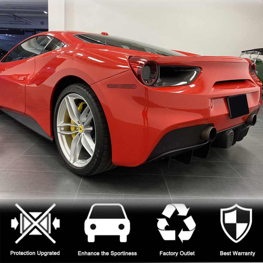 Tail Light Covers (2015-2017, Carbon) for Ferrari 488 GTB 2015-2019 - image 2