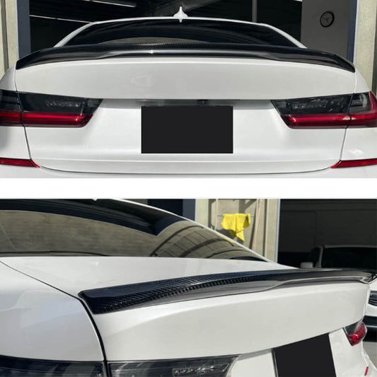 Rear Trunk Spoiler Dry Carbon Fiber V4 (SD) for BMW 3 series G20/21 2018- - image 2