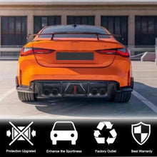 Rear Bumper Diffuser With Splitters Dry Carbon Fiber V4 (for G82/G83 2021+) for BMW 4 series G22/23/26 2020- - image 2