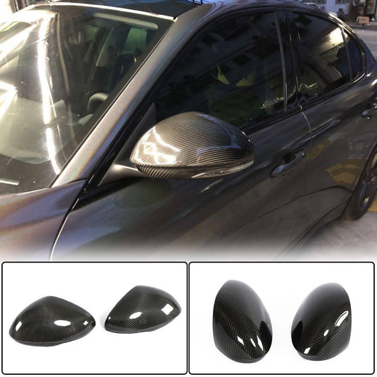 Mirror covers (Dry carbon) for Alfa Romeo Giulia 2016-2022 - image 2