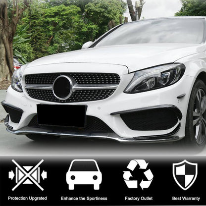 Covers on the front bumper (for C43 AMG 2015-2019, Carbon) for Mercedes C-class W205 2014-2021 - image 2