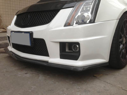 Front Bumper Lip Spoiler V1 (for CTS V Coupe, Carbon) for Cadillac CTS 2007-2014 - image 2