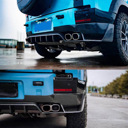 Rear Bumper Diffuser (Carbon) for Land Rover Defender 2019- - image 2