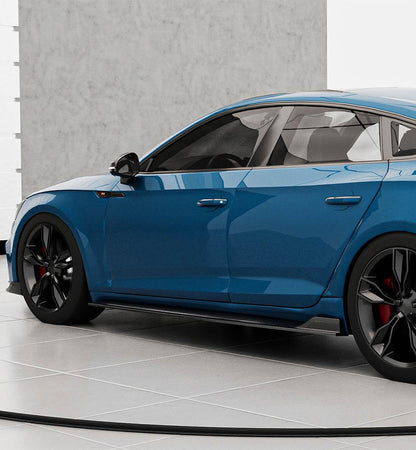 Side Skirts 2016-2020 V1 (for Sportback, Carbon) for Audi A5 2016-2025 - image 2