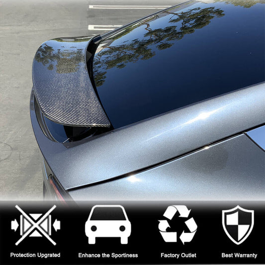Rear Trunk Spoiler Carbon Fiber V2 (2016-2023) for Tesla Model X - image 2