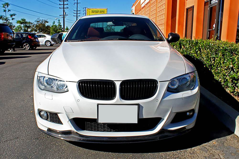 Front Bumper Lip RK-Style for E92/E93 2010-2012 M-Sport, Carbon for BMW 3 Series E-90/91/92/93 2005-2011 - image 3