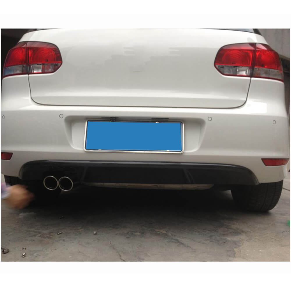 Rear Bumper Diffuser V1 for Base HB 2010-2013, Carbon for Volkswagen Golf 6 2008-2014 - image 2