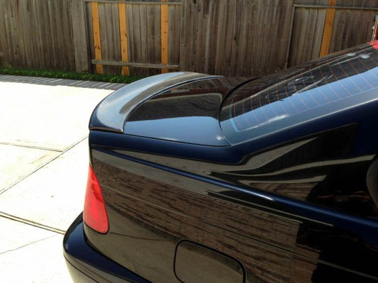 Rear Trunk Spoiler Carbon Fiber V1 (Coupe) for BMW 3 series E-46 1998-2006 - image 2
