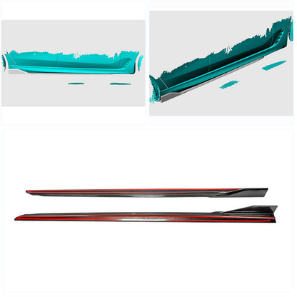 Side Skirt Extensions (for M-Sport, Carbon) for BMW 6 Series G32 2017- - image 2