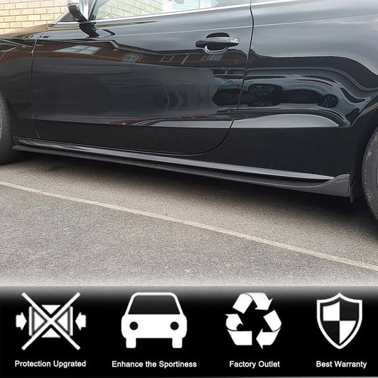 Side Skirts (Coupe/Cabriolet, Carbon) for Audi A5 2007-2015 - image 2