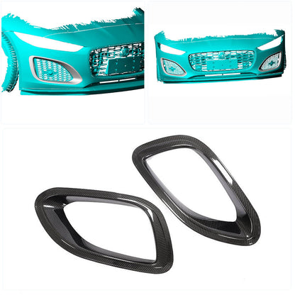 Carbon Front Bumper Covers (for Base 2021+) for Jaguar F-Type 2013-2024 - image 2