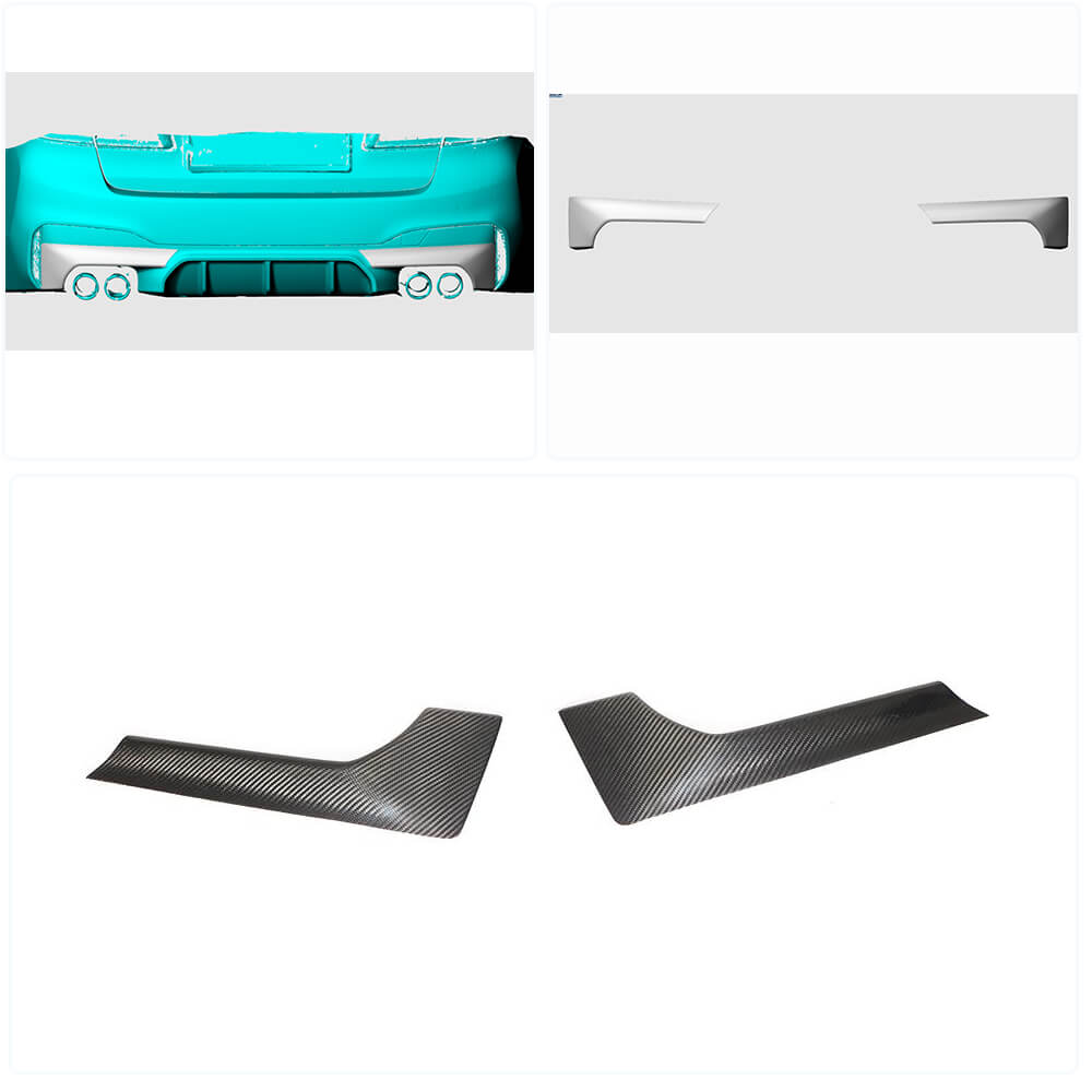 Carbon Rear Bumper Flaps (for M-Sport/M5 F90, Carbon) for BMW 5 Series G30/G31 2017-2023 - image 2