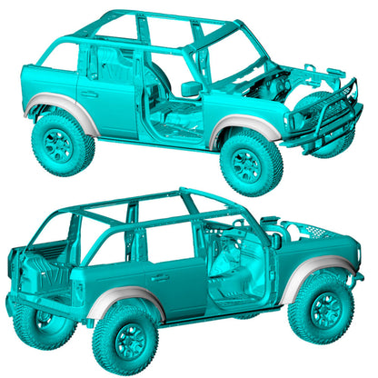 Fender Flares (Carbon) for Ford Bronco 2021- - image 2