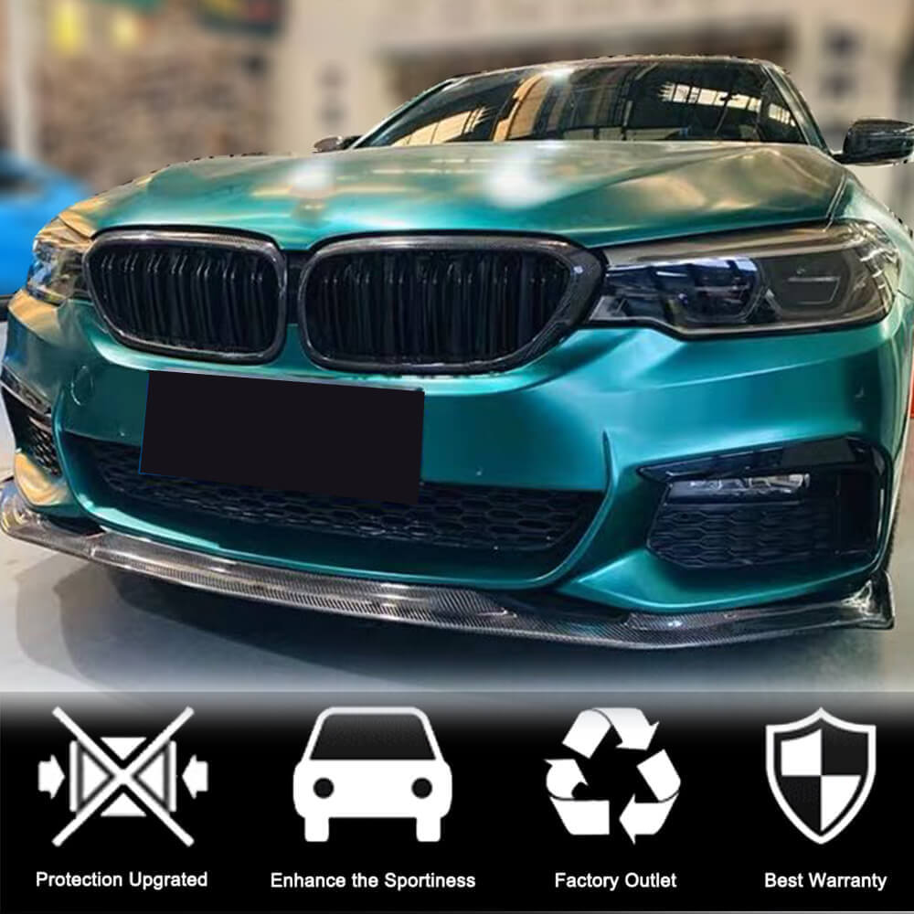 Grilles M-Look V2 (2017-2020, Carbon) for BMW 5 Series G30/G31 2017-2023 - image 2