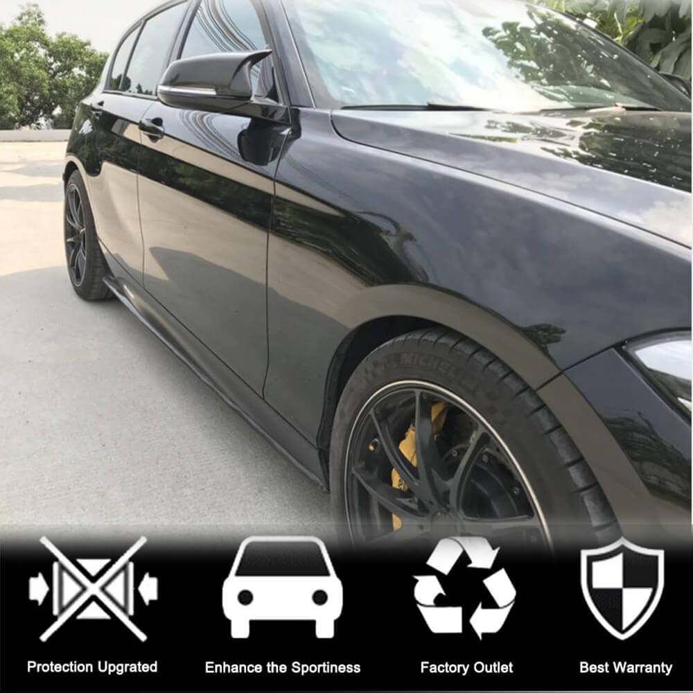 Side Skirt Extensions (for M-Sport 2015-2019, Carbon) for BMW 1 Series F20/F21 2011-2019 - image 2