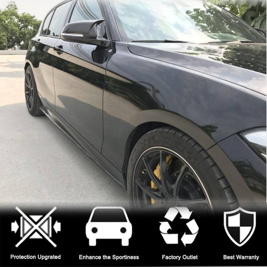Side Skirt Extensions (for M-Sport 2015-2019, Carbon) for BMW 1 Series F20/F21 2011-2019 - image 2