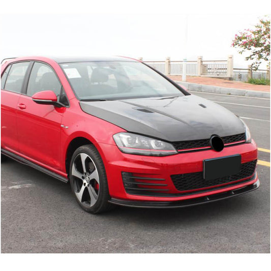 Front Bumper Lip V2 for GTI HB 2012-2017 Carbon for Volkswagen Golf 7/E-Golf 2012-2020 - image 2