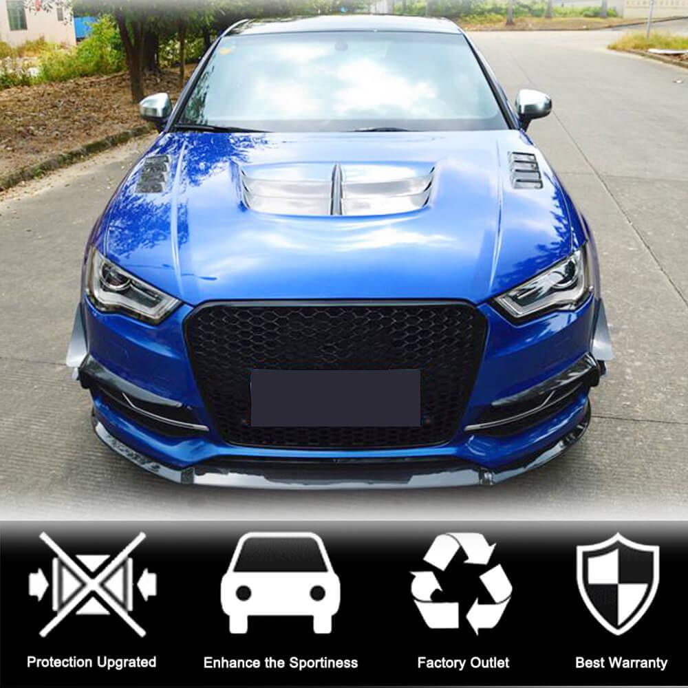 Fog light covers (for S-Line SD 2012-2016, Carbon) for Audi A3 2012-2020 - image 2