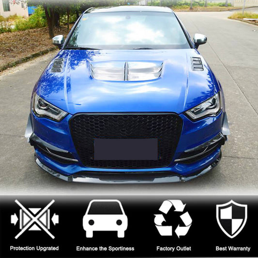 Fog light covers (for S-Line SD 2012-2016, Carbon) for Audi A3 2012-2020 - image 2