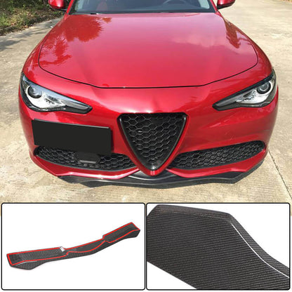 Front Bumper Lip Spoiler (for Sport, Carbon) for Alfa Romeo Giulia 2016-2022 - image 2