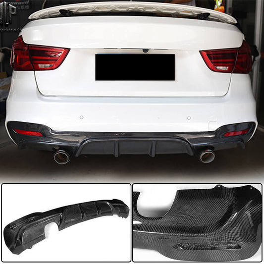 Rear Bumper Diffuser V2 for F34 M-Sport, Carbon for BMW 3 Series F-30/31/34 2012-2019 - image 2