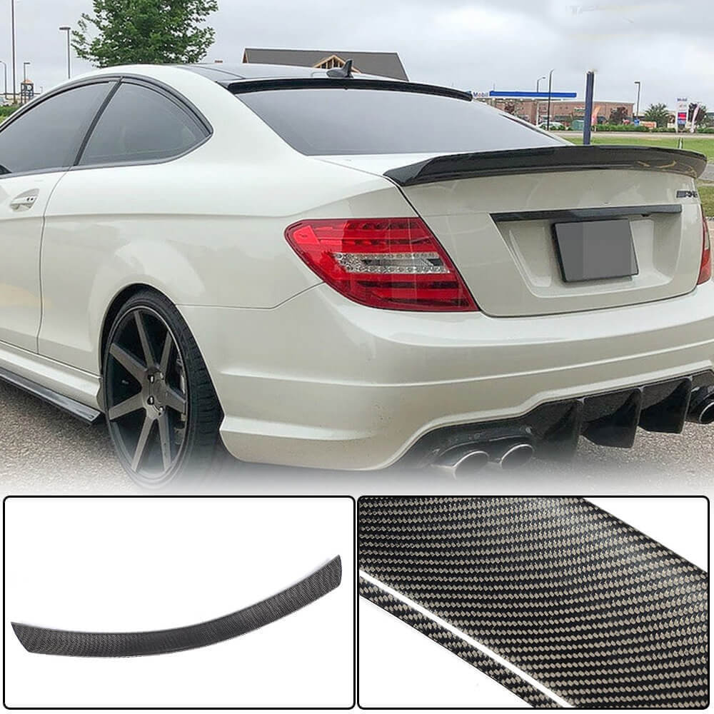 Coupe Spoiler (Carbon) for Mercedes C-class W204 2007-2015 - image 2