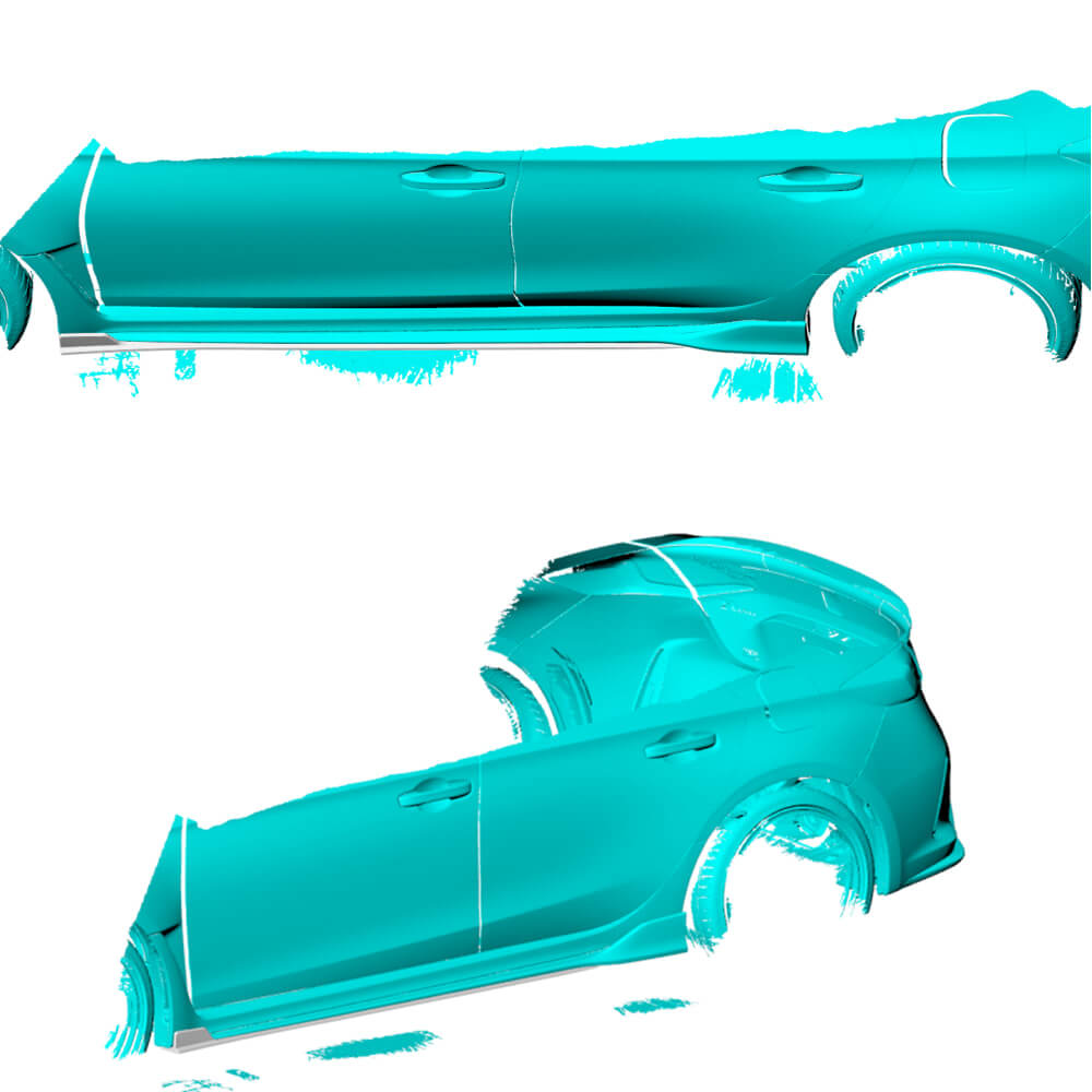 Side Skirts (Carbon) for Honda Civic HB 2021- - image 2