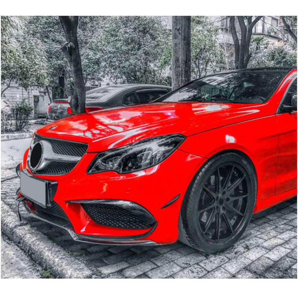 Covers on the front bumper (for AMG-Line 2014-2016, Carbon) for Mercedes E-class coupe C207 2010-2017 - image 2