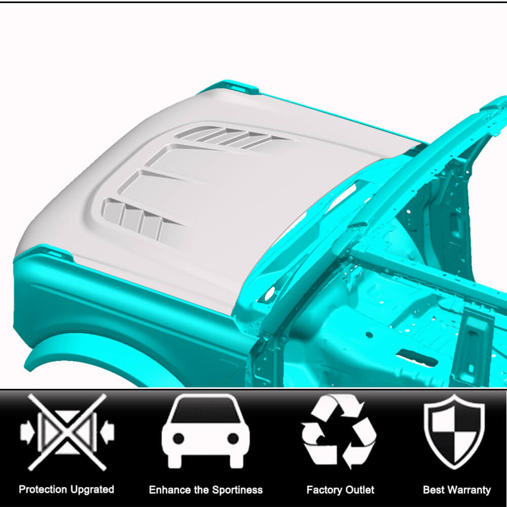 Hood (Carbon) for Ford Bronco 2021- - image 2