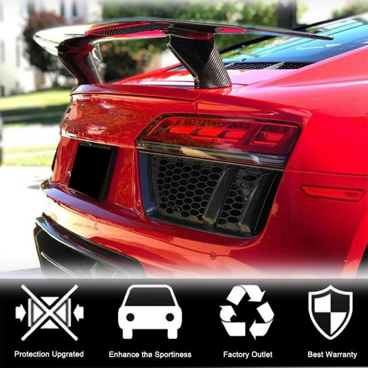 Rear Trunk Spoiler Dry Carbon Fiber for Audi R8 2015- - image 2