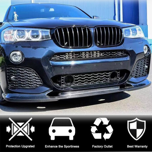 Front Bumper Lip Carbon Fiber (M-Sport) for BMW X3 F-25 2011-2018 - image 2