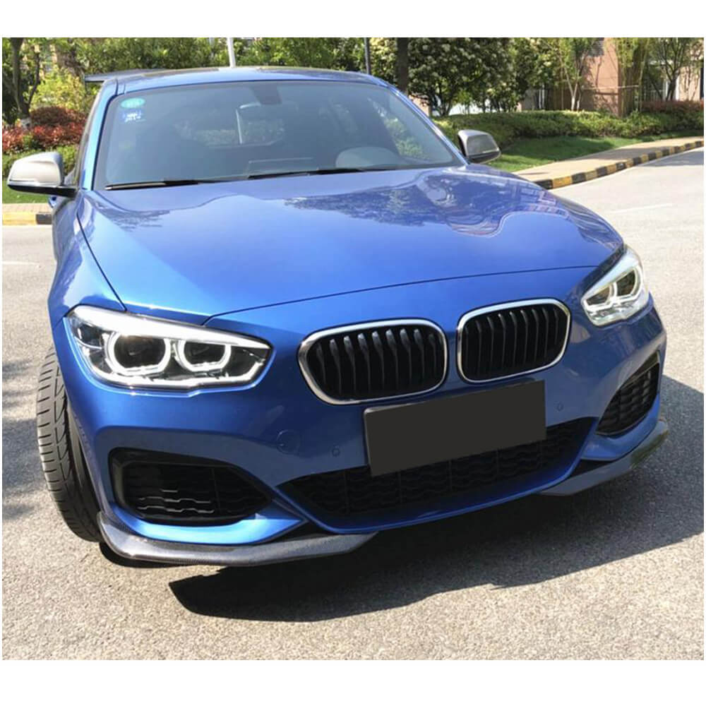 Front Bumper Splitters Carbon Fiber (for M-Sport) for BMW 1 series F20/21 2011-2019 - image 2