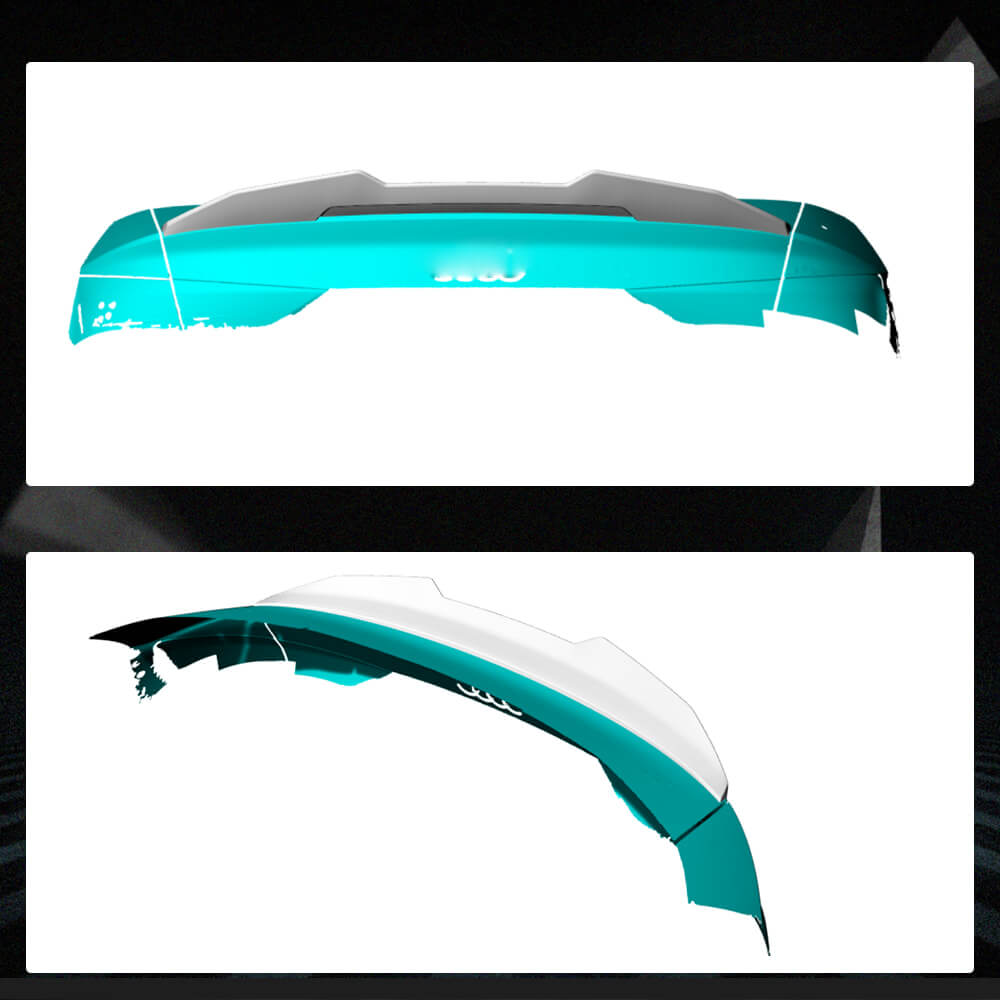 Spoiler V10 (for SD, Carbon) for Audi A3 2012-2020 - image 2