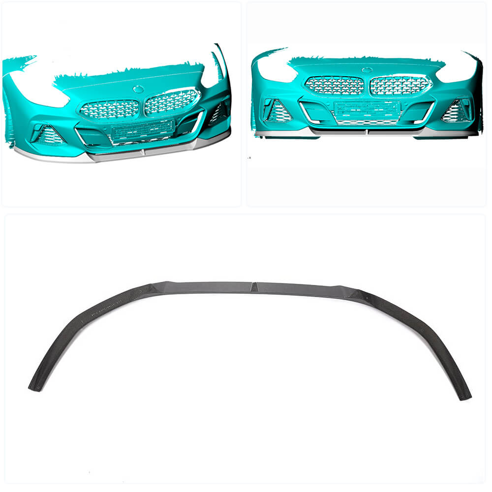 Front Bumper Lip V1 (for M-Sport, Carbon) for BMW Z4 (G29) 2018- - image 2