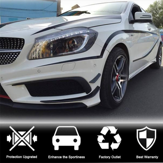 Covers on the front bumper (for AMG-Line / A45 AMG HB 2013-2015, Carbon) for Mercedes A-class W176 2012-2018 - image 2