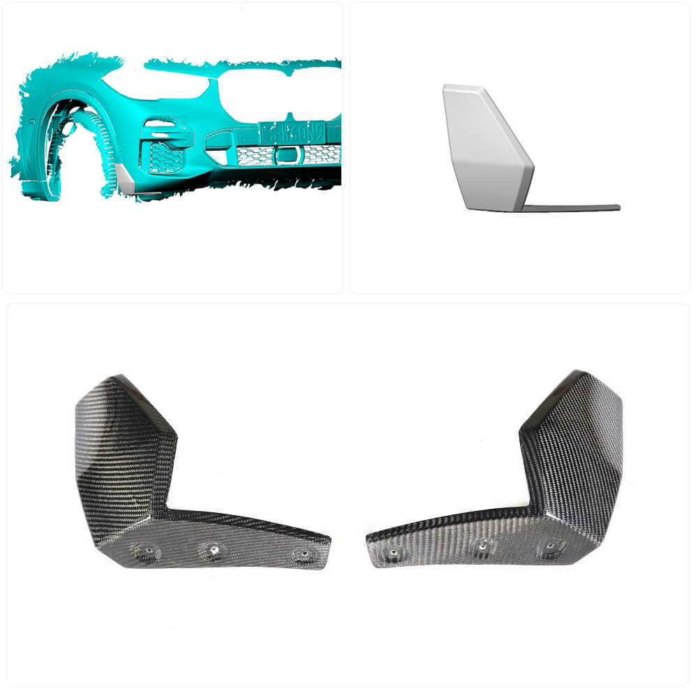 Front Bumper Flaps (2018-2022, Real Carbon) for BMW X5 G05 2019- - image 2