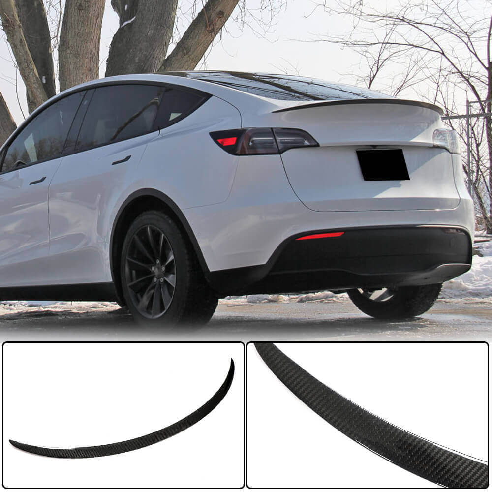 Rear Spoiler V5 (2020-2025, Carbon) for Tesla Model Y 2020- - image 2