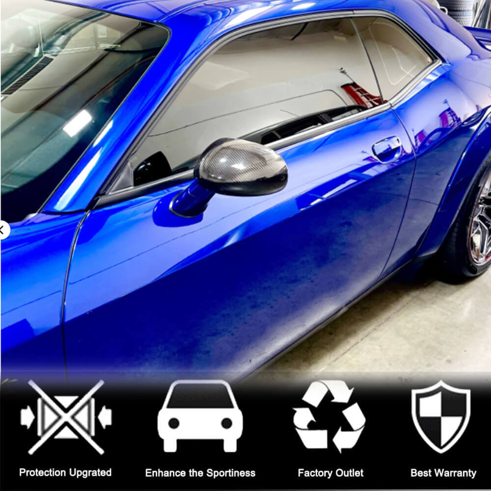 Mirror Covers (Carbon) for Dodge Challenger 2008-2023 - image 2
